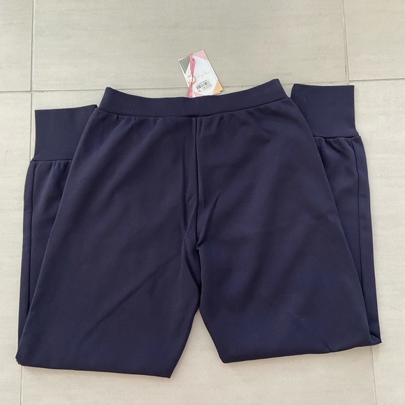 Ted Baker Navy Blue Jersey Jogger Sweatpants - Picture 5 of 6